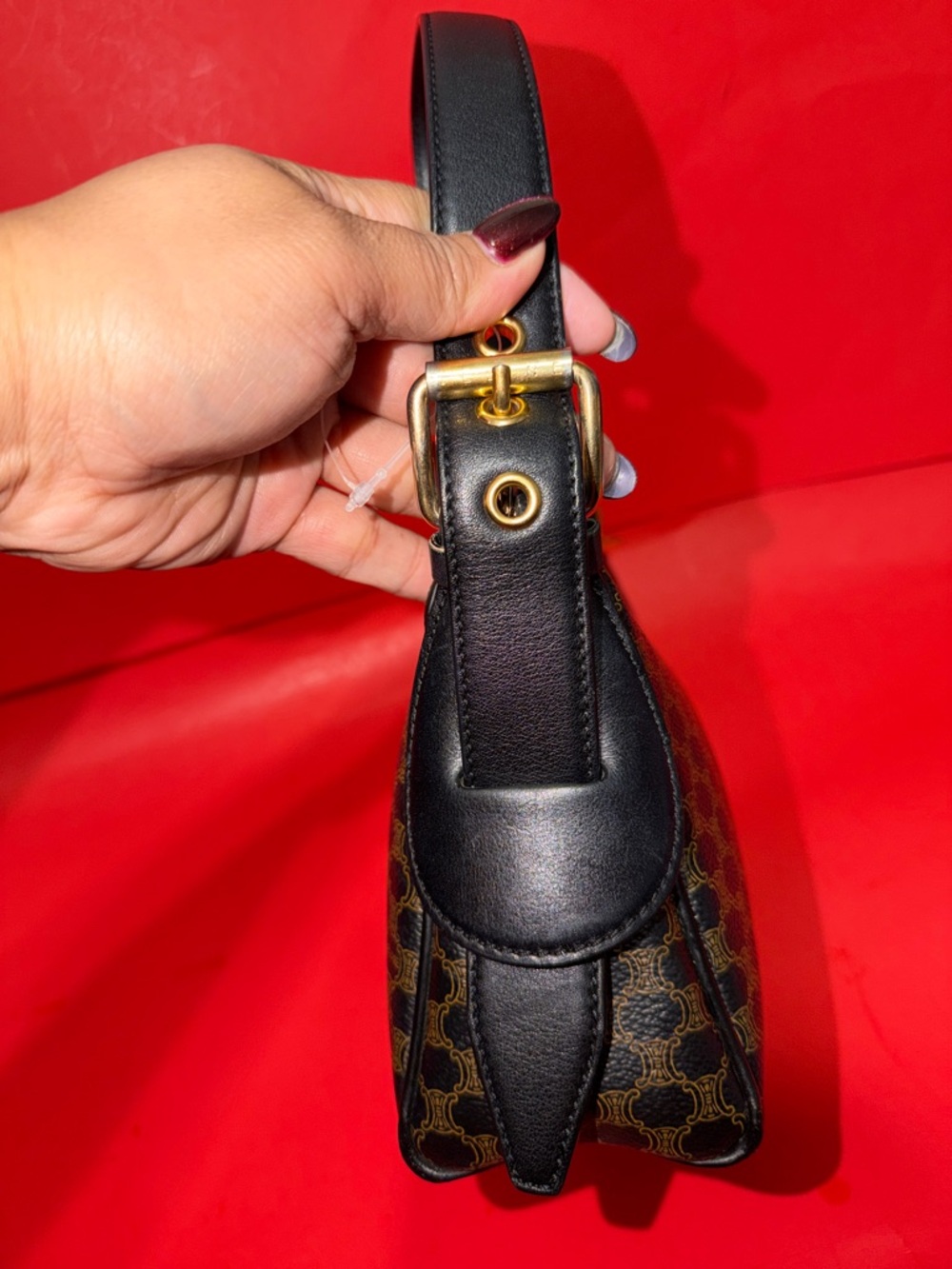 🛑SOLD🛑CELINE Macadam Pattern Shoulder Bag - Picture 6 of 12